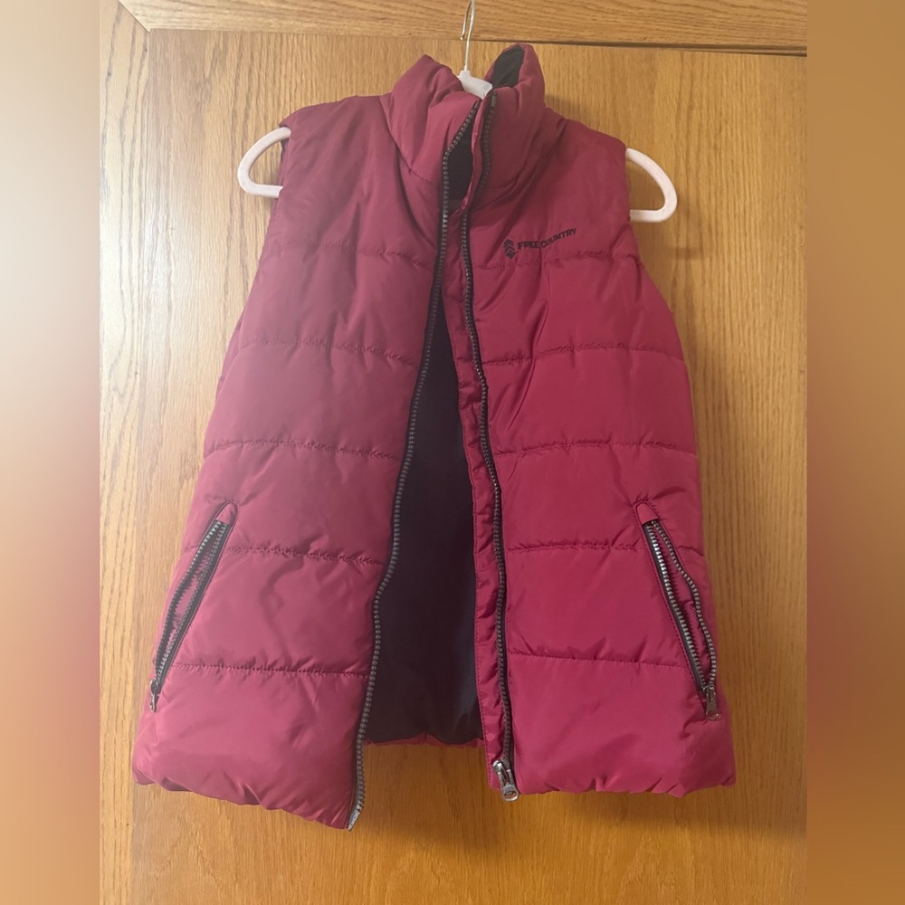 Free Country  Puffer Vest - Burgundy